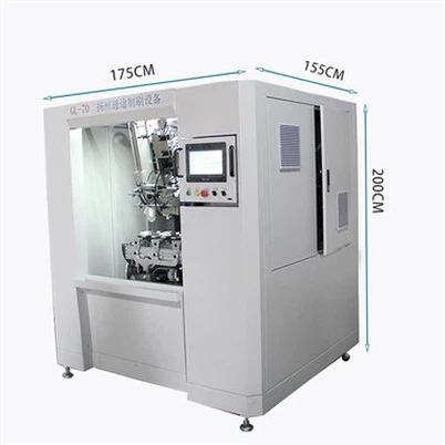 Treaxlig tuftborstmaskin med lock